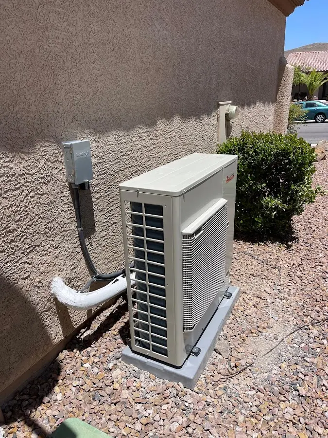 Residential air conditioning condenser unit in Bay City